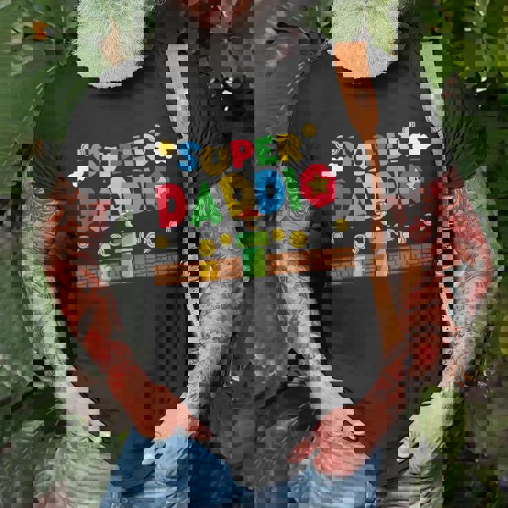 Super Daddio Gamer Daddy Unisex T-Shirt Gifts for Old Men