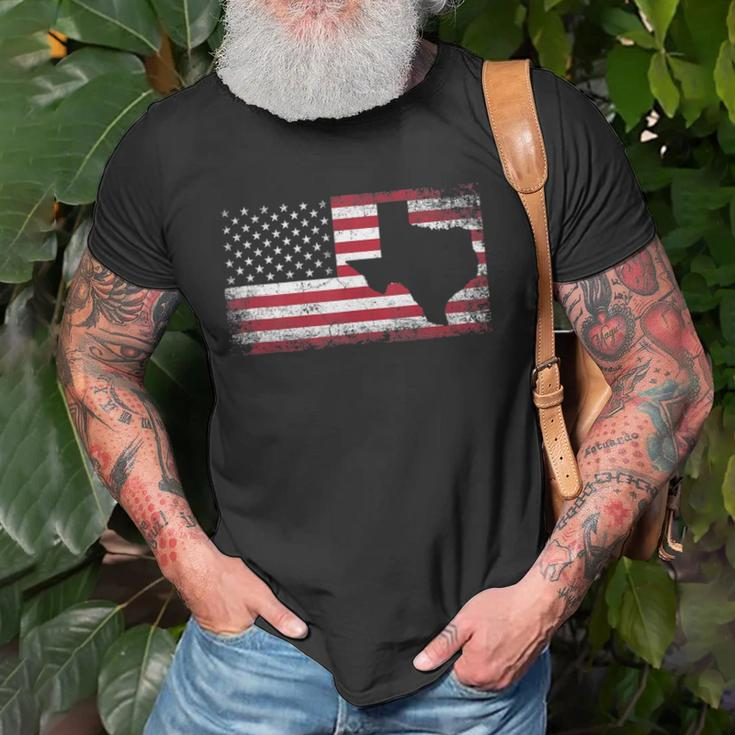 Texas 4Th Of July American Flag Usa Patriotic Men Women Unisex T-Shirt Gifts for Old Men