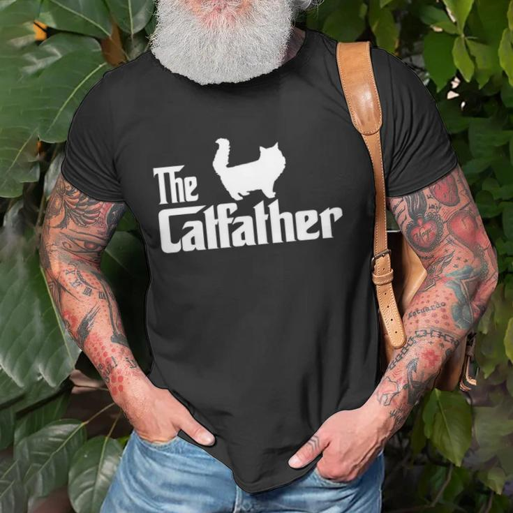 The Catfather Persian Cat Lover Funny Father Cat Dad Unisex T-Shirt Gifts for Old Men
