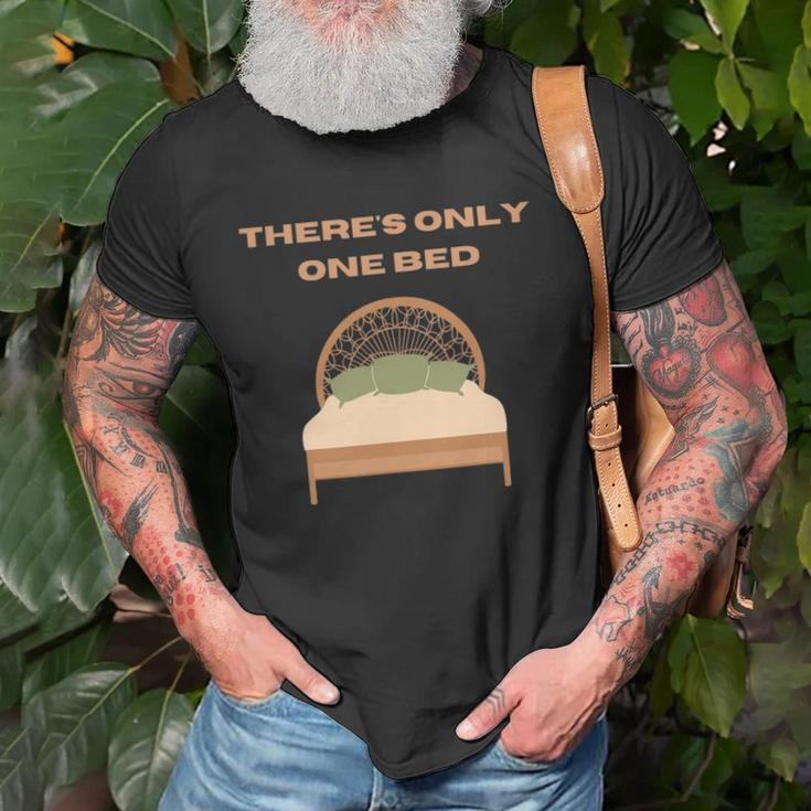 Theres Only One Bed Fanfiction Writer Trope Gift Unisex T-Shirt Gifts for Old Men