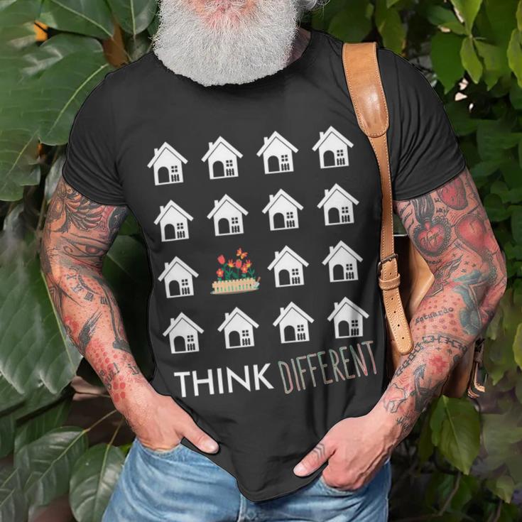 Think Different Build Gardens Not 558 Shirt Unisex T-Shirt Gifts for Old Men