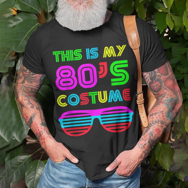 This Is My 80S Costume Retro Halloween Disco Costume Unisex T-Shirt Gifts for Old Men