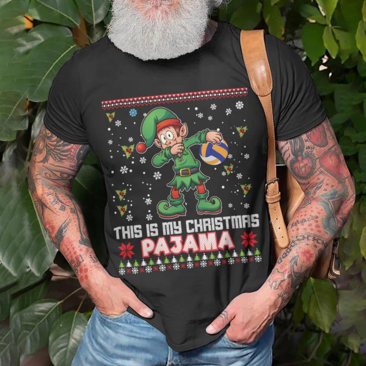 This Is My Christmas Pajama Volleyball 874 Shirt Unisex T-Shirt Gifts for Old Men