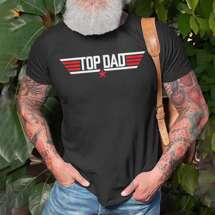 Top Dad Funny 80S Father Air Humor Movie Gun Fathers Day Unisex T-Shirt Gifts for Old Men