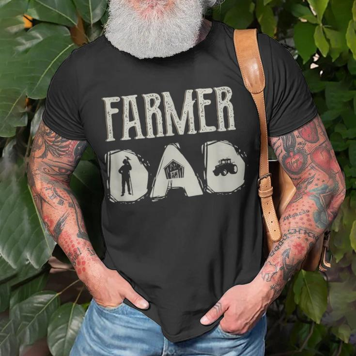 Tractor Dad Farming Father Farm Lover Farmer Daddy V2 Unisex T-Shirt Gifts for Old Men