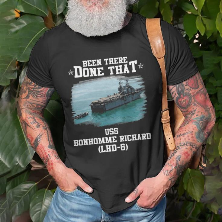 Uss Bonhomme Richard Lhd-6 Veterans Day Fathers Day Unisex T-Shirt Gifts for Old Men