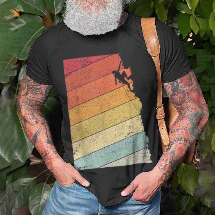 Vintage Retro Rock Climber 180 Shirt Unisex T-Shirt Gifts for Old Men