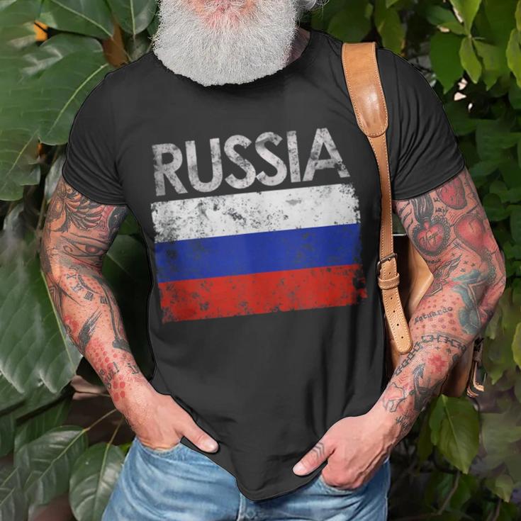 Vintage Russia Russian Flag Pride 500 Trending Shirt Unisex T-Shirt Gifts for Old Men