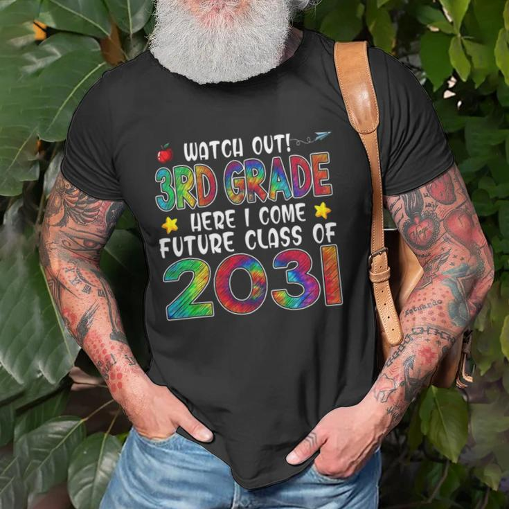 Watch Out 3Rd Grade Here I Come Future Class 2031 Kids Unisex T-Shirt Gifts for Old Men