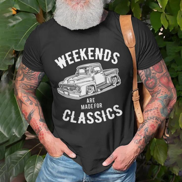 Weekend Classics Vintage Truck Unisex T-Shirt Gifts for Old Men