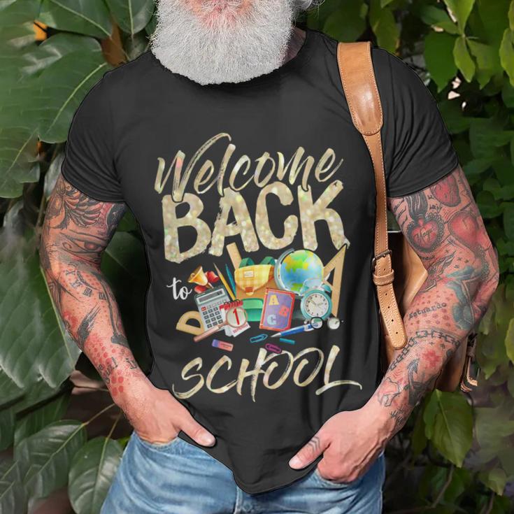 Welcome Back To School Funny Teachers 489 Shirt Unisex T-Shirt Gifts for Old Men