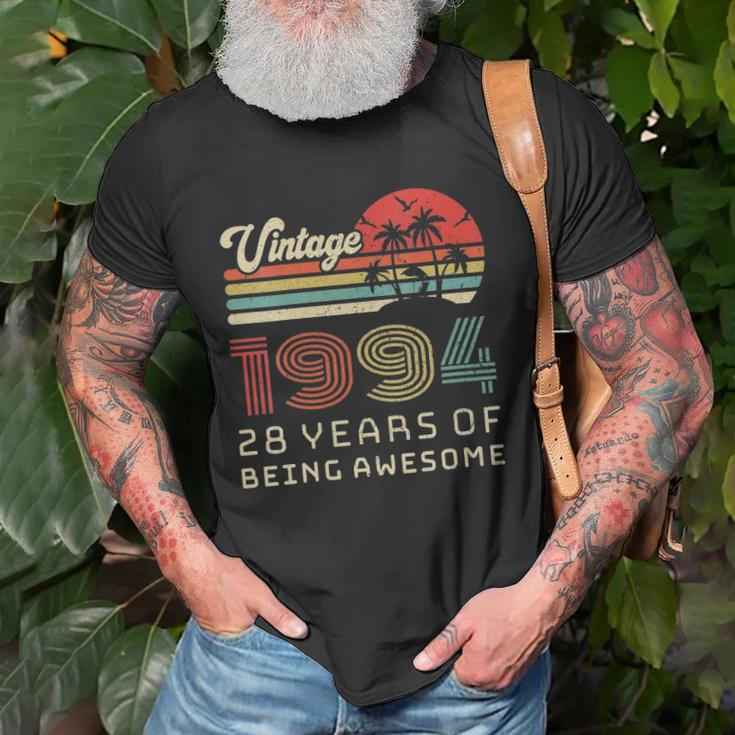 Womens 28 Years Old Birthday Vintage 1994 28Th Birthday Unisex T-Shirt Gifts for Old Men