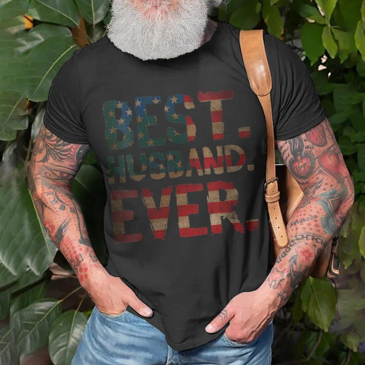 Womens 4Th Of July Fathers Day Usa Dad Gift - Best Husband Ever Unisex T-Shirt Gifts for Old Men
