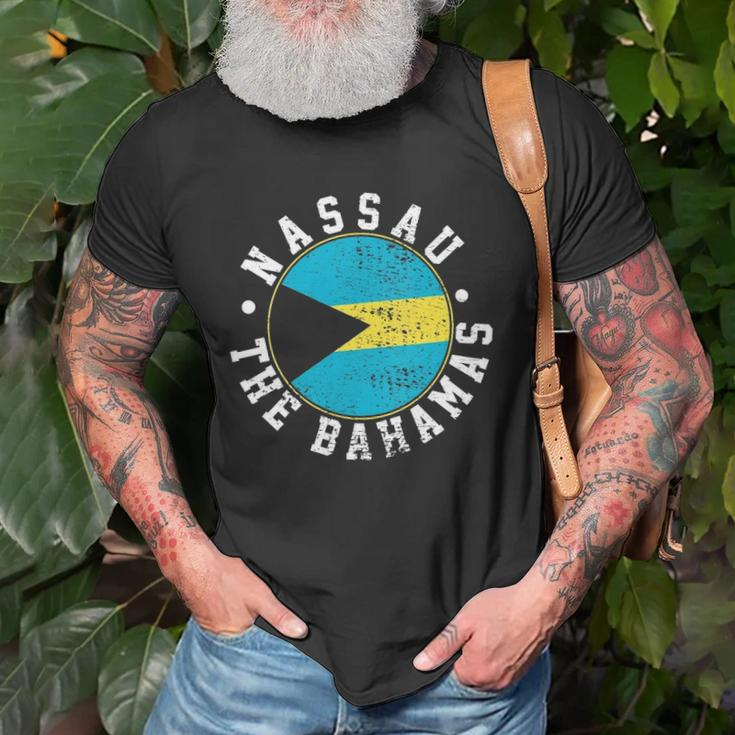 Womens Nassau The Bahamas Flag Lovers Gift Unisex T-Shirt Gifts for Old Men