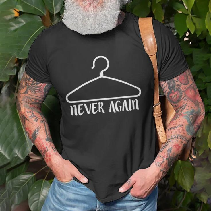 Womens Never Again My Body My Choice Women Rights Design Unisex T-Shirt Gifts for Old Men