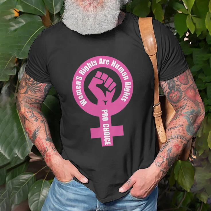 Womens Rights Are Human Rights Pro Choice Unisex T-Shirt Gifts for Old Men
