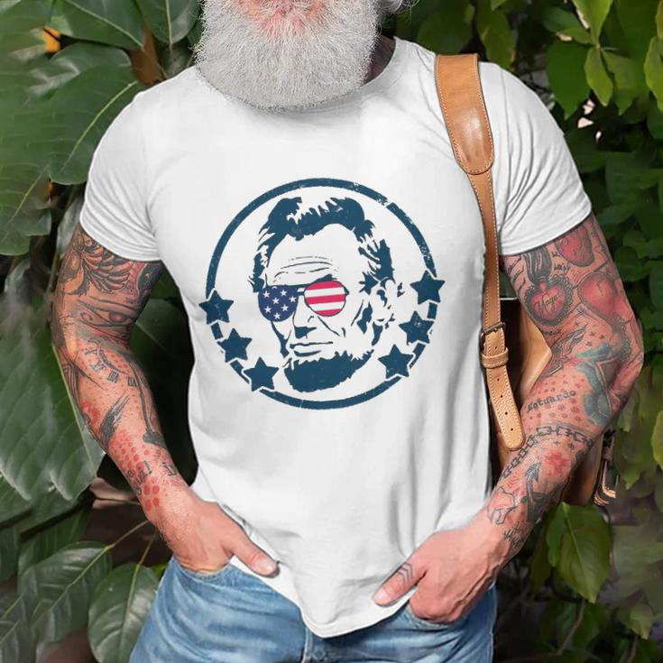 Abraham Lincoln 4Th Of July Usa Tee Gift Unisex T-Shirt Gifts for Old Men