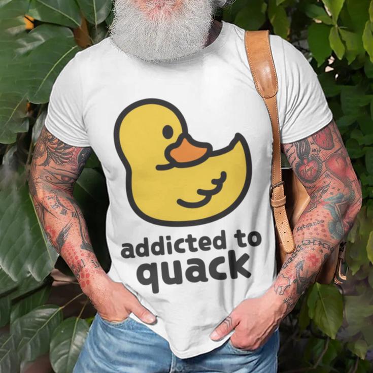 Addicted To Quack Unisex T-Shirt Gifts for Old Men