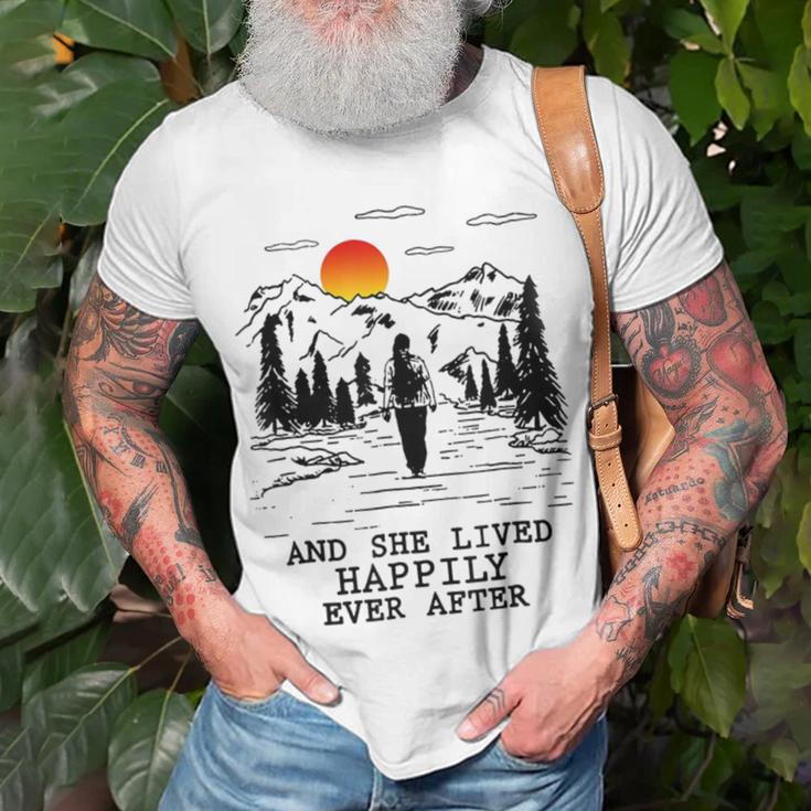 And She Lived Happily Ever After Unisex T-Shirt Gifts for Old Men