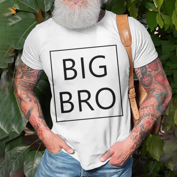 Big Bro Brother Announcement Gifts Dada Mama Family Matching Unisex T-Shirt Gifts for Old Men