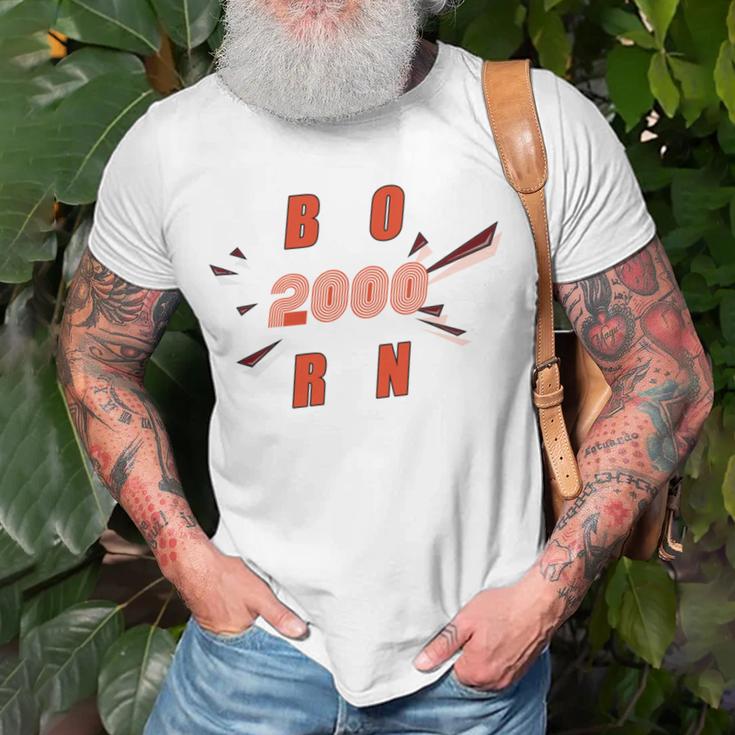 Born 2000 Funny And Best Gift Unisex T-Shirt Gifts for Old Men