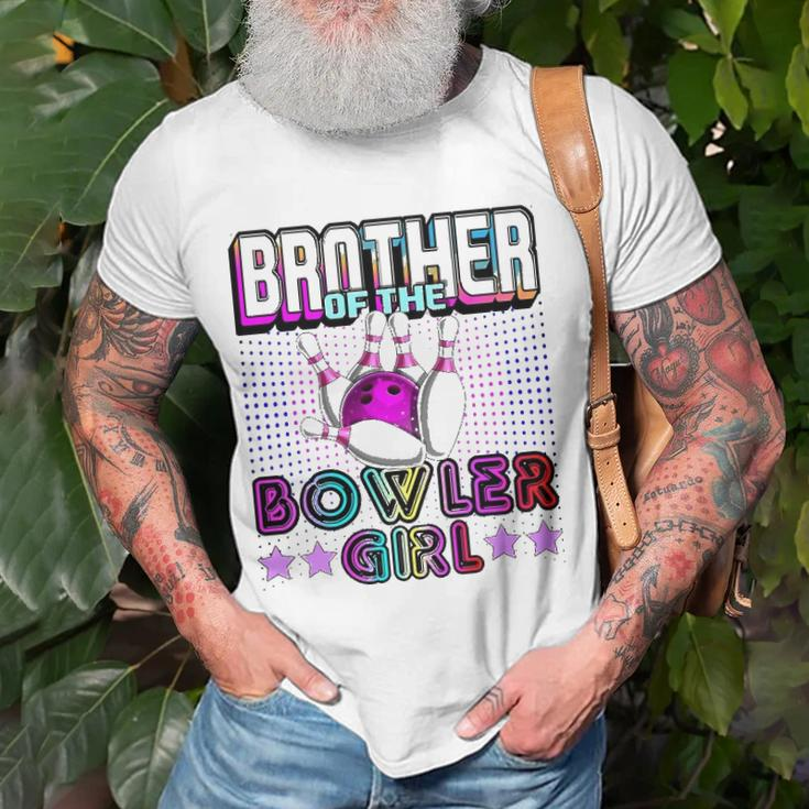 Brother Of The Bowler Girl Matching Family Bowling Birthday Unisex T-Shirt Gifts for Old Men