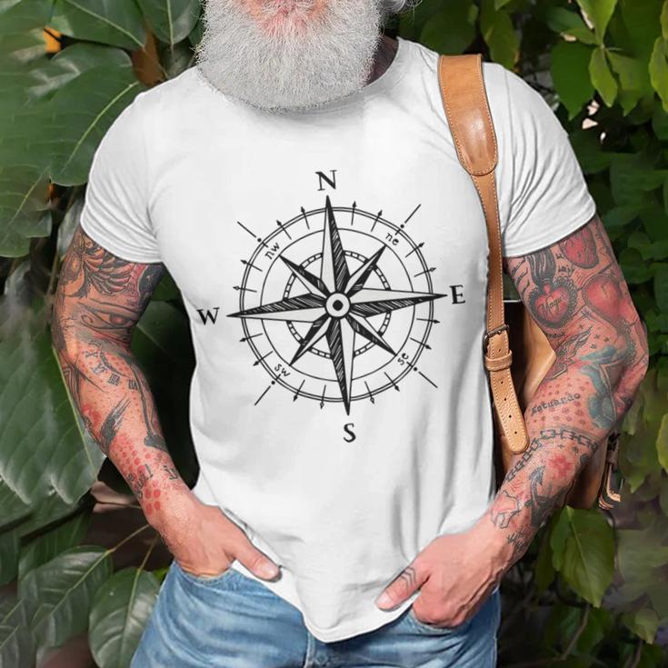 Compass Unisex T-Shirt Gifts for Old Men