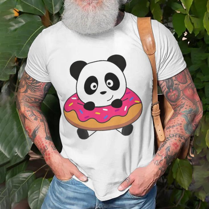 Cute Panda Bear Pandas Donut Sprinkles Unisex T-Shirt Gifts for Old Men