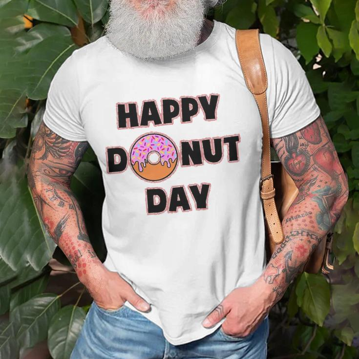 Donut Design For Women And Men - Happy Donut Day Unisex T-Shirt Gifts for Old Men