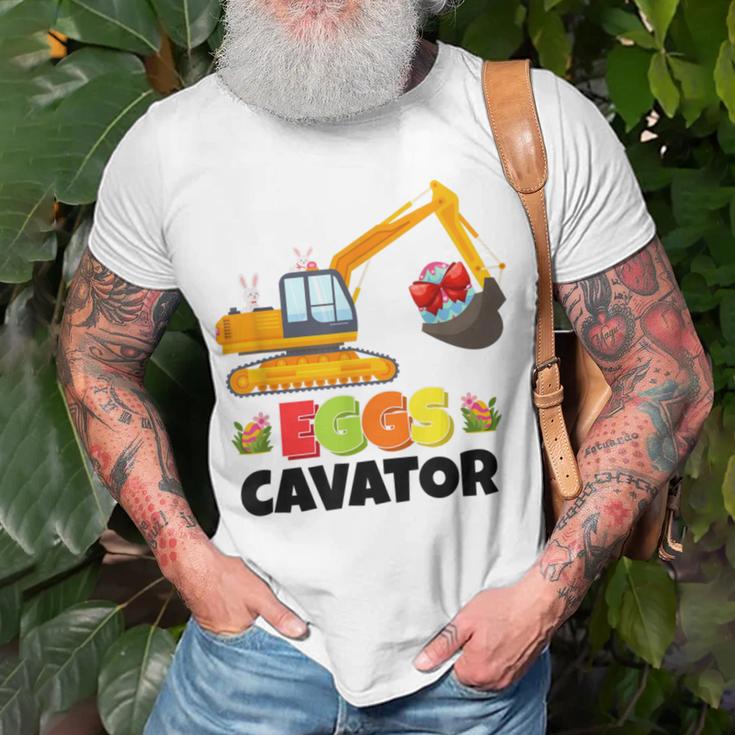 Excavator Shirts For Toddler Boys Girls Easter Eggs Cavator Unisex T-Shirt Gifts for Old Men