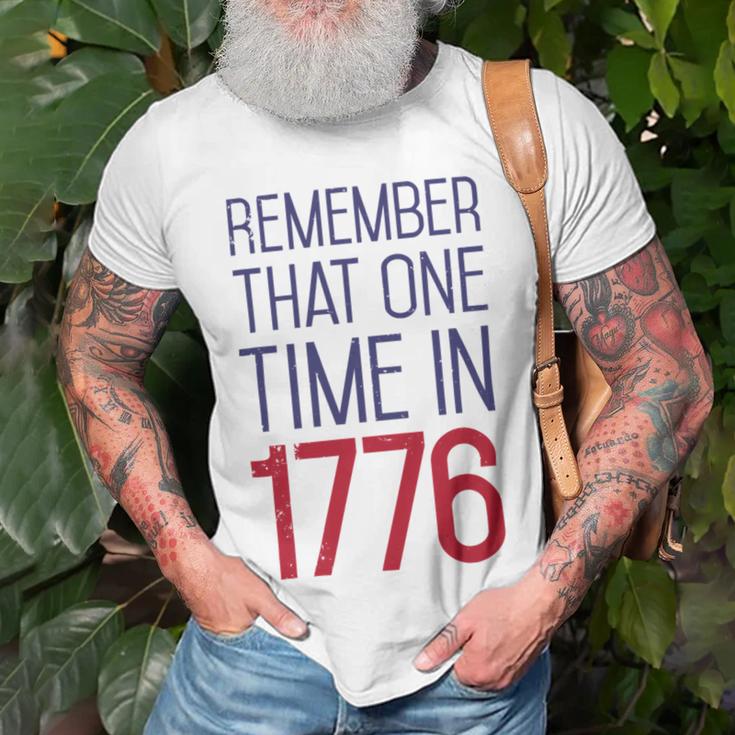 Fourth Of July Remember 1776 Funny 744 Shirt Unisex T-Shirt Gifts for Old Men