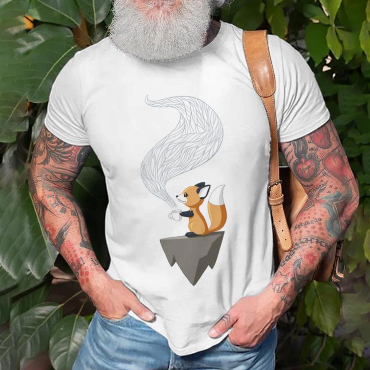 Fox Tea Unisex T-Shirt Gifts for Old Men