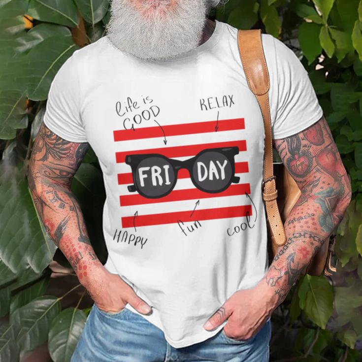 Friday With Slogans Unisex T-Shirt Gifts for Old Men