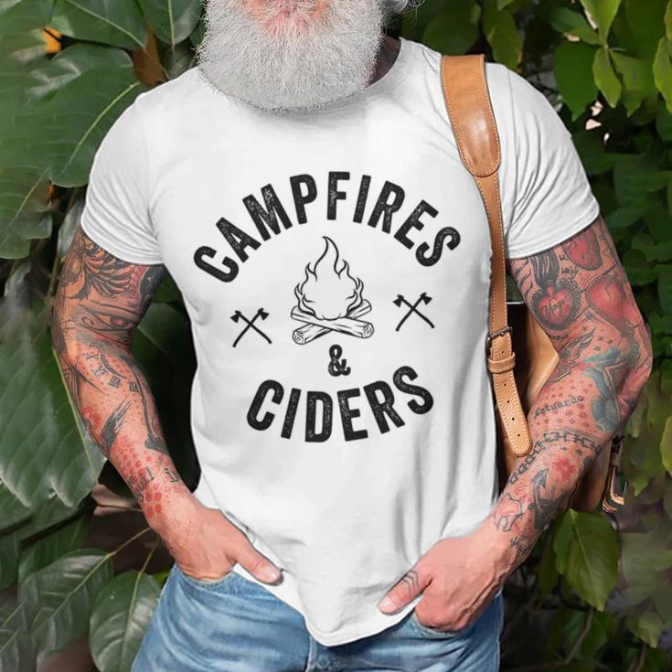 Funny Campfires Ciders Camping 58 Shirt Unisex T-Shirt Gifts for Old Men