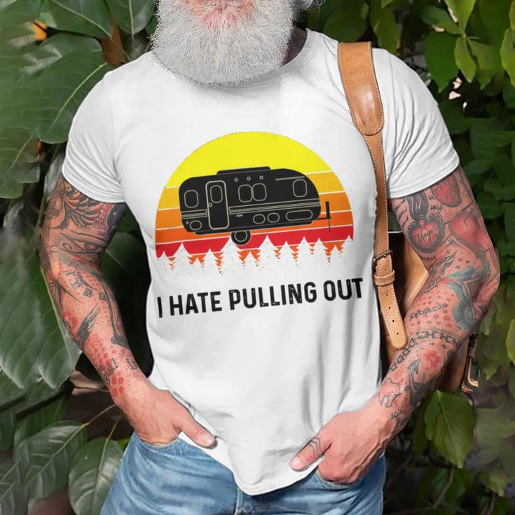 Funny Camping I Hate Pulling Out Retro 43 Shirt Unisex T-Shirt Gifts for Old Men