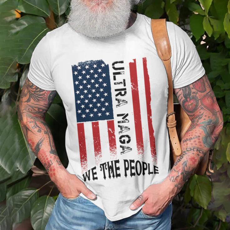 Funny Ultra Maga Vintage American Flag Ultramaga Retro Unisex T-Shirt Gifts for Old Men