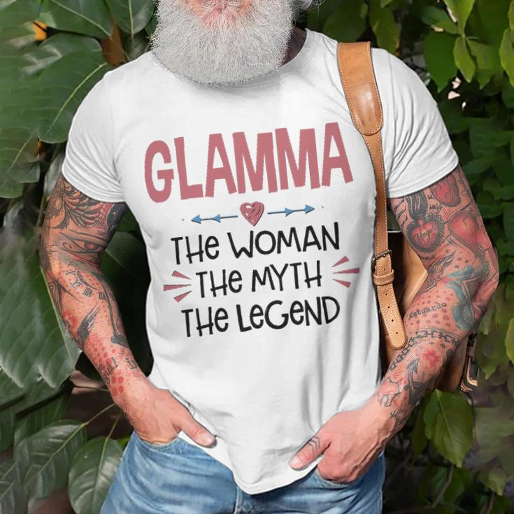 Glamma Grandma Glamma The Woman The Myth The Legend T-Shirt Gifts for Old Men