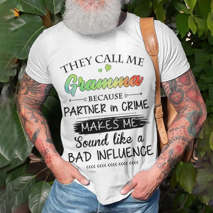 Gramma Grandma They Call Me Gramma Because Partner In Crime T-Shirt Gifts for Old Men