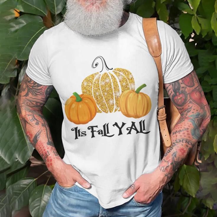 Happy Fall Yall Its Fall Yall Leopard Print Pump V2 Unisex T-Shirt Gifts for Old Men