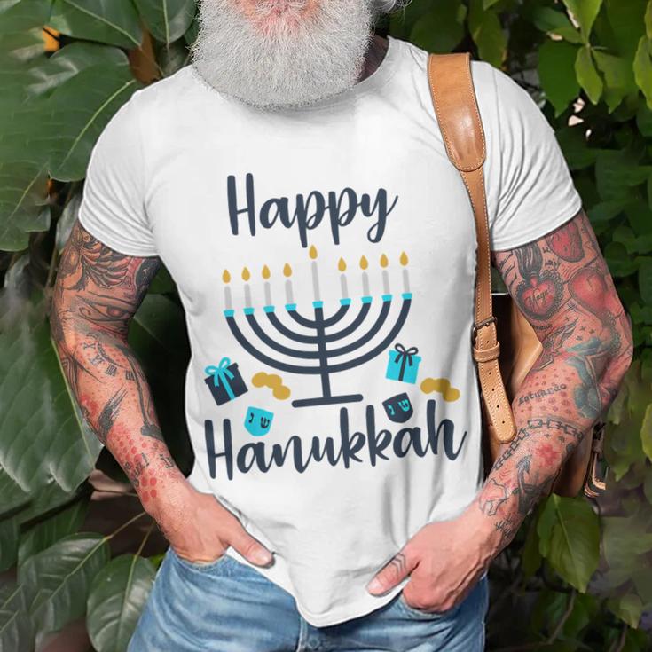 Happy Hanukkah Chanukah Pajama 893 Shirt Unisex T-Shirt Gifts for Old Men