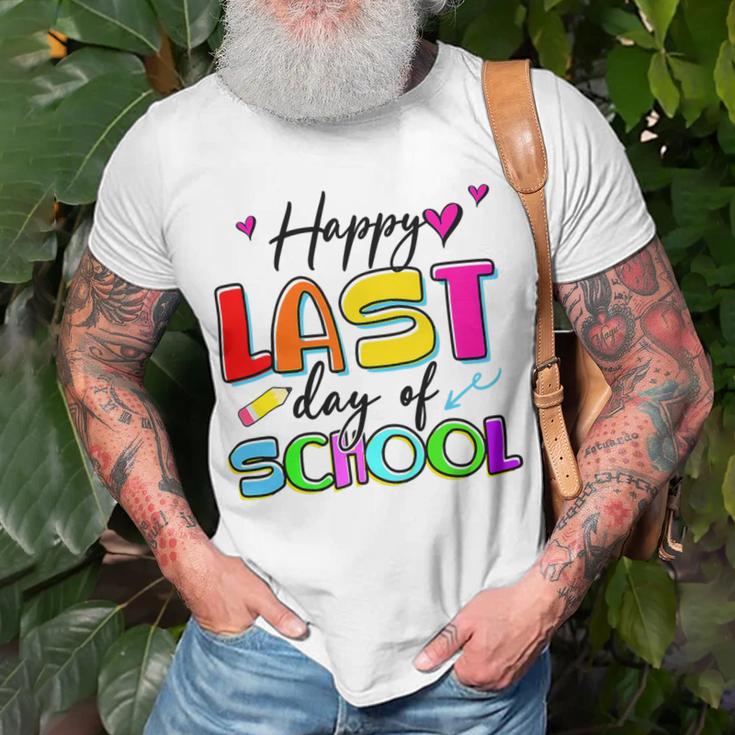 Happy Last Day Of School Graduation Students And Teacher Unisex T-Shirt Gifts for Old Men