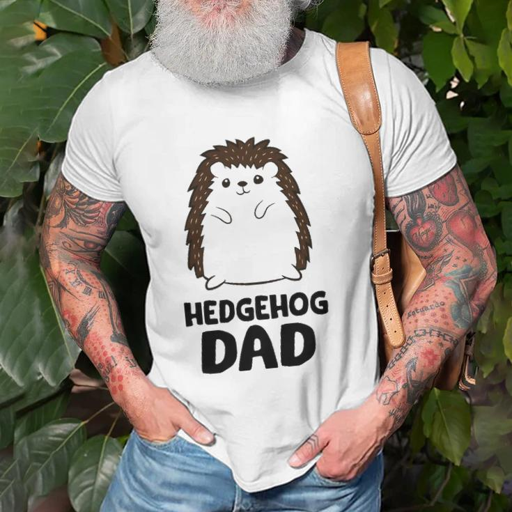 Hedgehog Dad Fathers Day Cute Hedgehog Unisex T-Shirt Gifts for Old Men