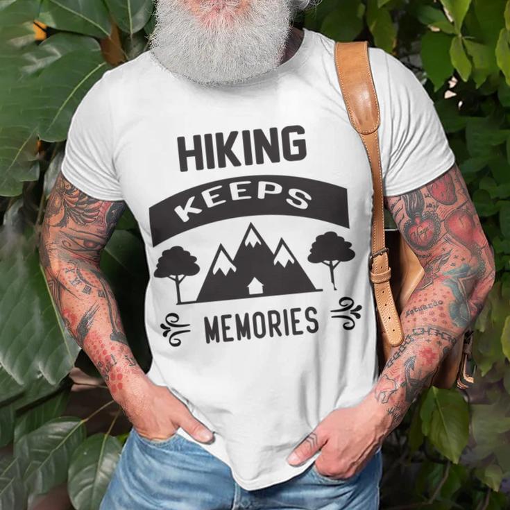 Hiking Keeps Memories Gifts For Who Loves Hiking Hunting V2 Unisex T-Shirt Gifts for Old Men