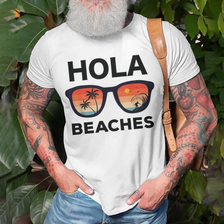 Hola Beaches Funny V2 Unisex T-Shirt Gifts for Old Men