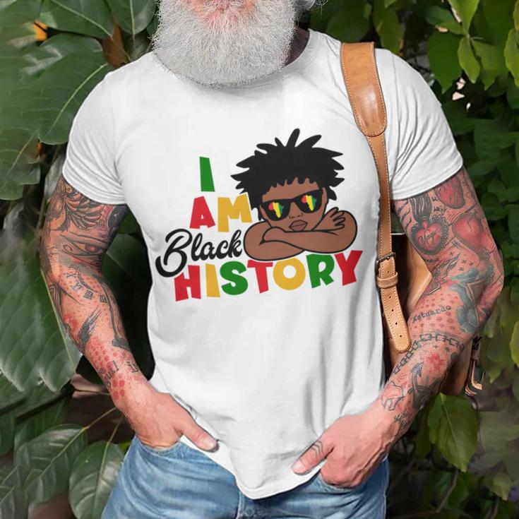 I Am Black History For Kids Boys Black History Month Unisex T-Shirt Gifts for Old Men