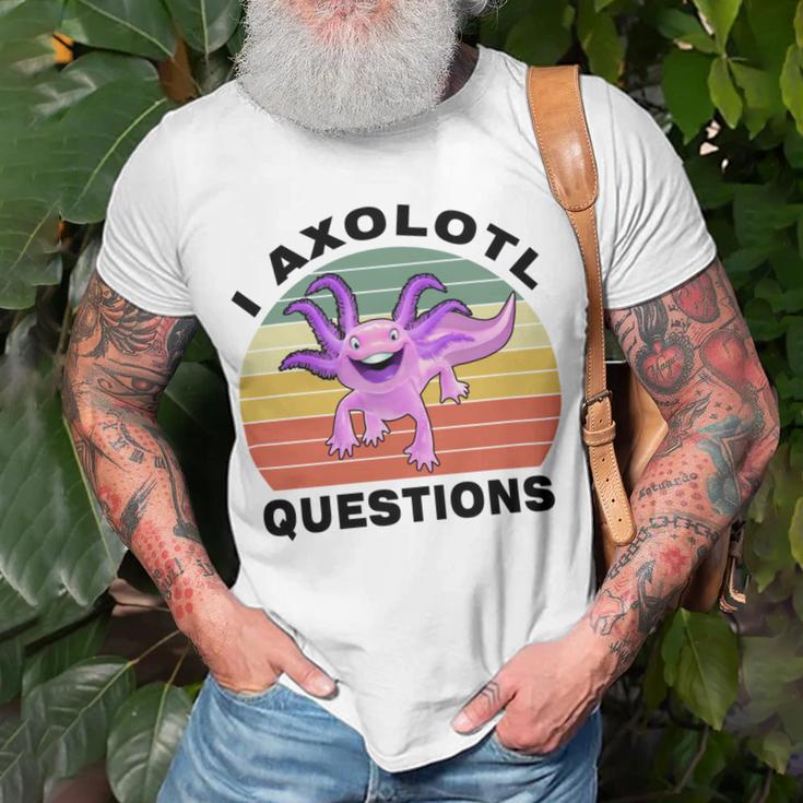 I Axlotl Questions Cute Axlotl V2 Unisex T-Shirt Gifts for Old Men