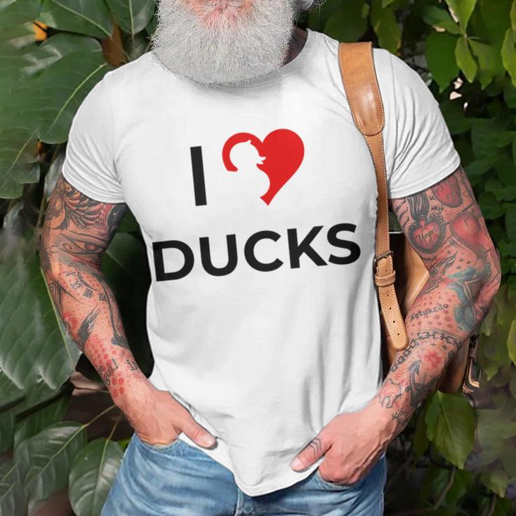 I Just Really Like Ducks Ok Unisex T-Shirt Gifts for Old Men