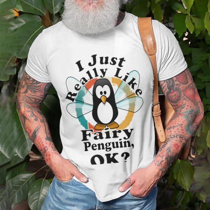 I Really Like Fairy Penguin Ok Unisex T-Shirt Gifts for Old Men