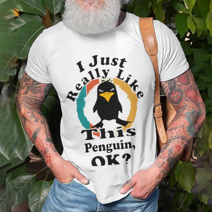 I Really Like This Penguin Ok Unisex T-Shirt Gifts for Old Men