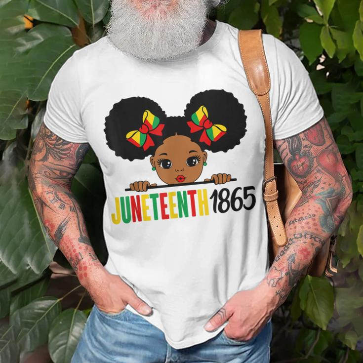 Junenth Celebrating 1865 Cute Black Girls Kids Unisex T-Shirt Gifts for Old Men